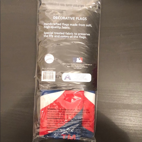 Chicago Cubs 1984 Vintage Linen Garden Flag - Picture 2 of 3